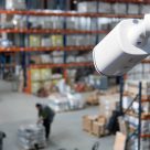 security camera in warehouse