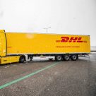 DHL truck across the road