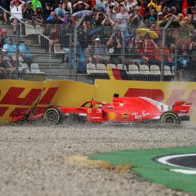 2018: A close call for Sebastian Vettel in Hockenheim