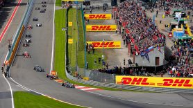 2014: DHL presenting the famous run ‘Eau Rouge’ in Spa Francorchamps/Belgium