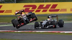 2014: DHL ‘delivered’ some of the most exciting racing moments in F1 (Silverstone, Maldonado vs Gutierrez)