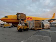 DHL plane at JFK airport