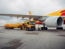 airplane and tank truck