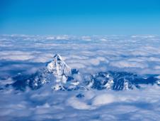 Aerial view of the Himalayas