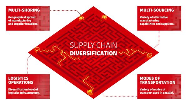 Model DHL Supply Chain Diversification