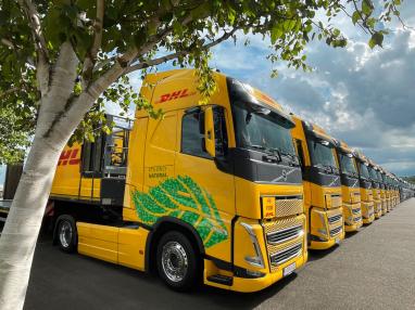 Biofuel powerde trucks