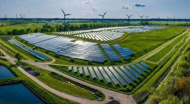 Photovoltaic power plant and wind farm