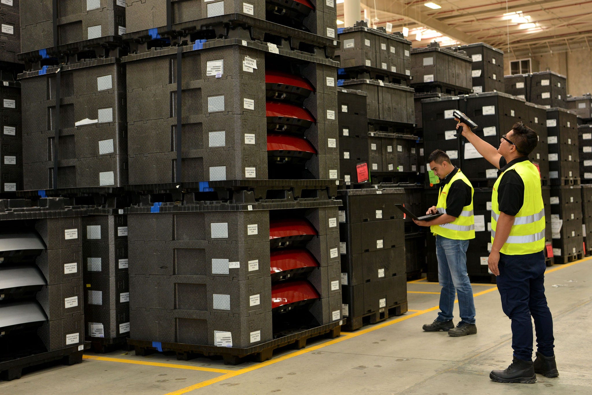 Employees participating in inventory management