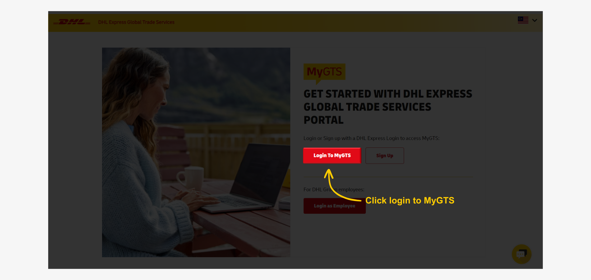 MyGTS Calculate Customs Duties - DHL MyGTS Homepage