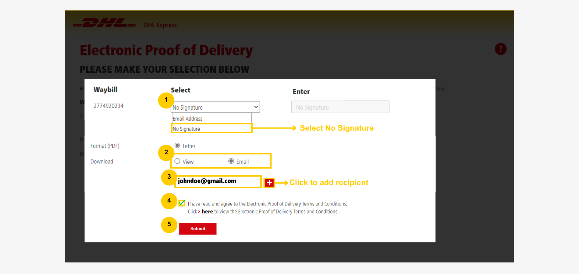 Get DHL Proof of Delivery Guide - DHL POD without Signature