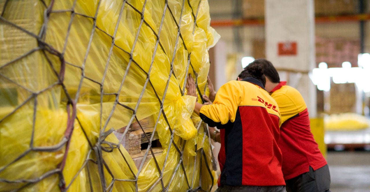 just-in-time logistics at dhl warehouse