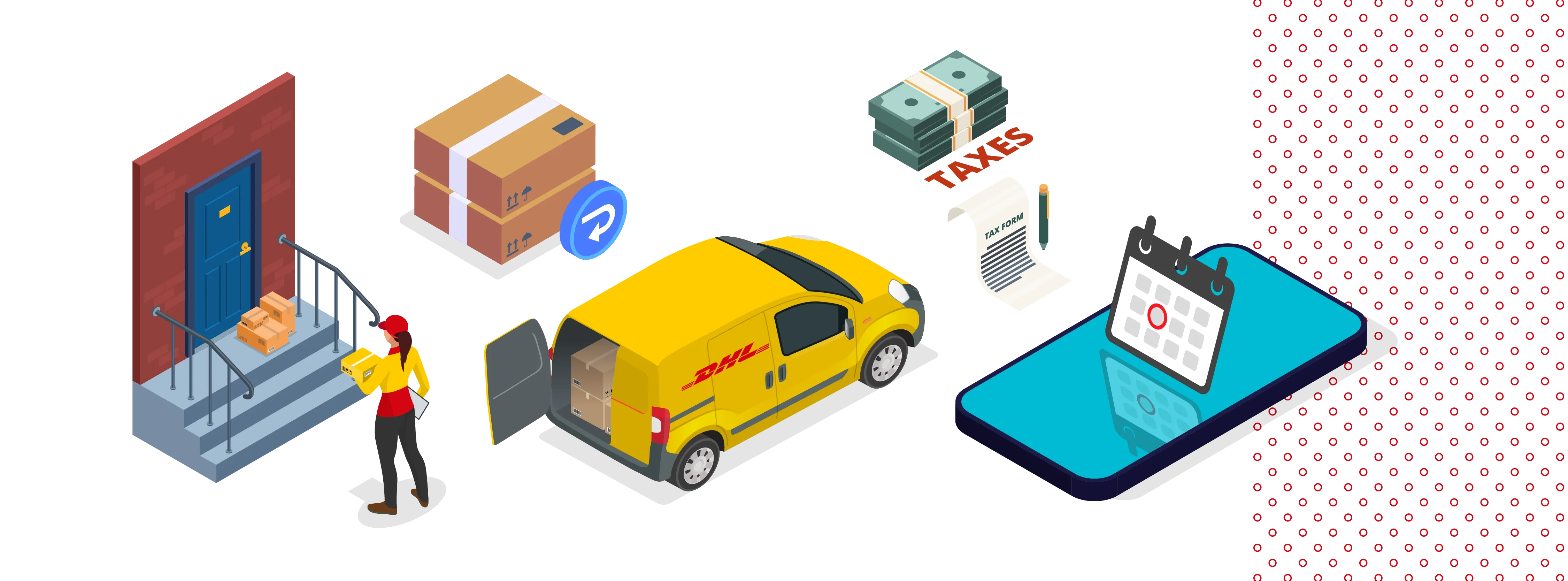 graphic of DHL logistics activities