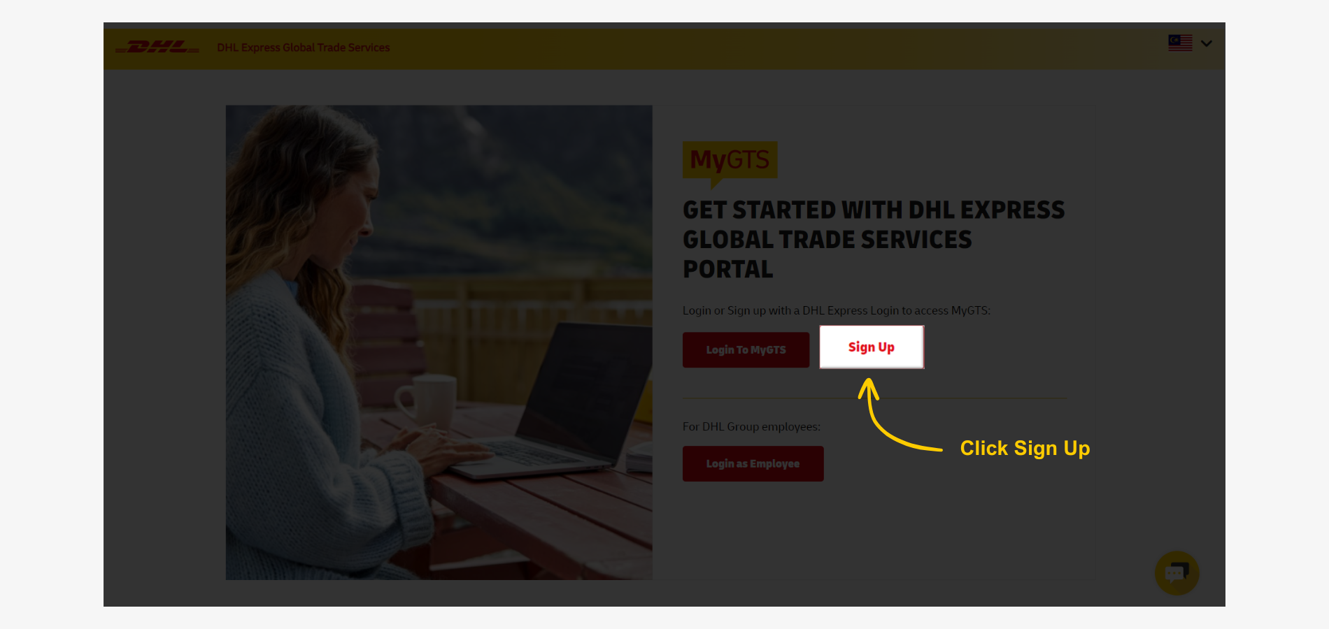 MyGTS Calculate Customs Duties - DHL MyGTS Signup