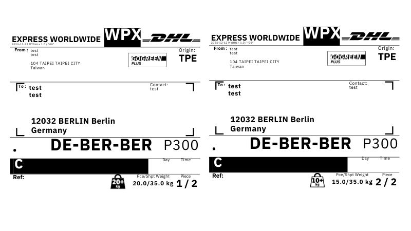 germany weight label