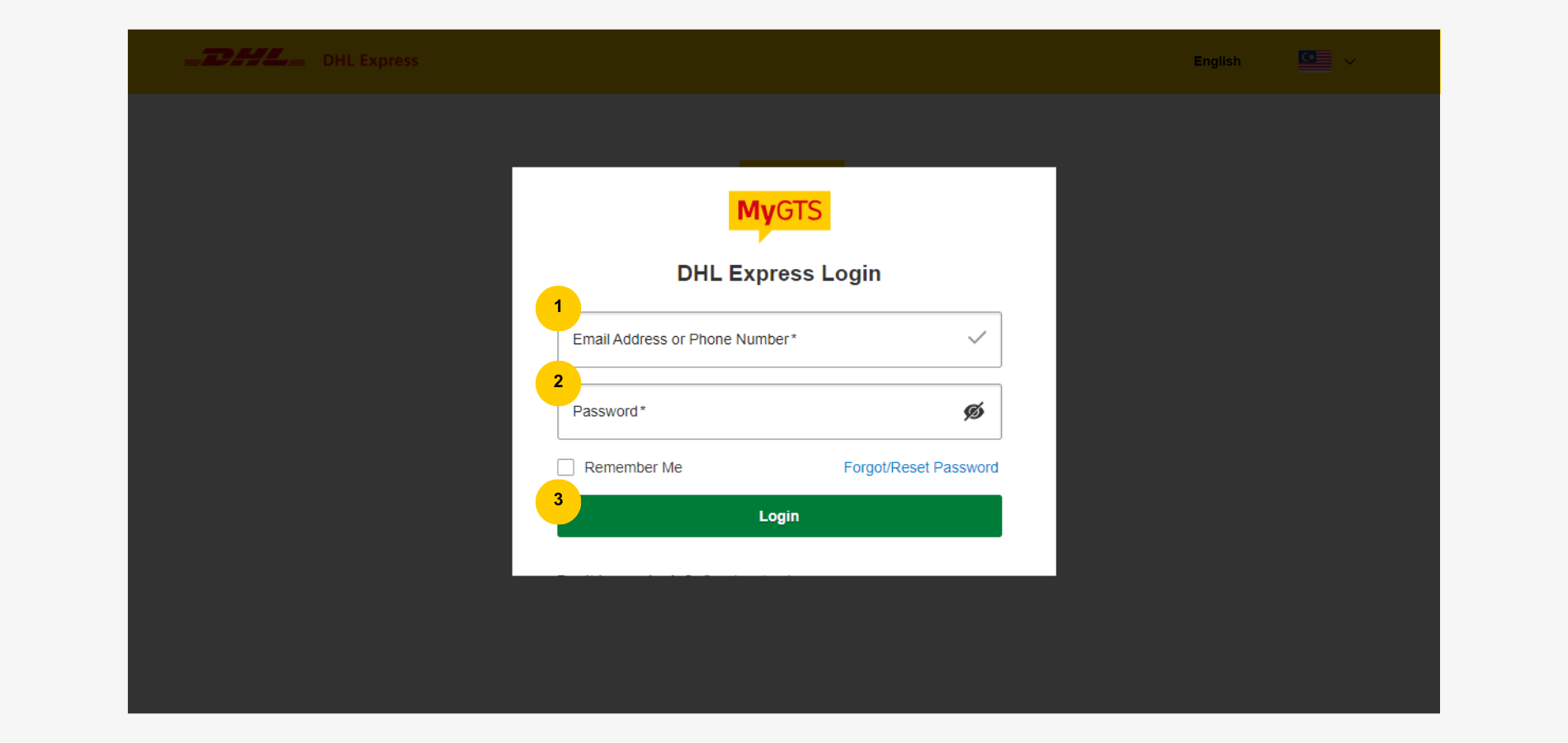 MyGTS Calculate Customs Duties - DHL MyGTS Login