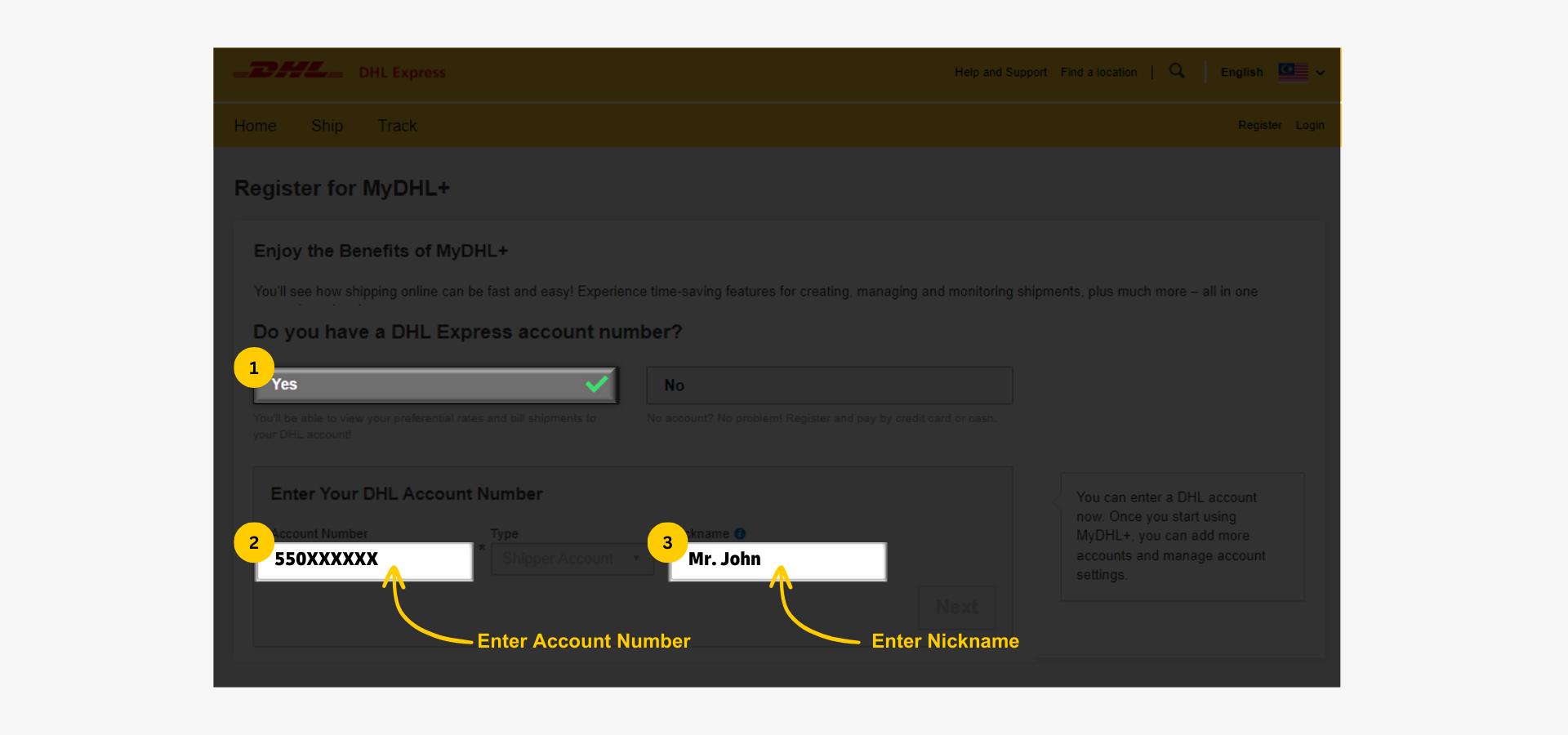 Step by Step: View Full DHL Shipment Activities and History