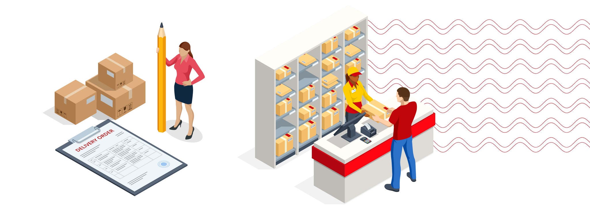 graphic of DHL logistics activities