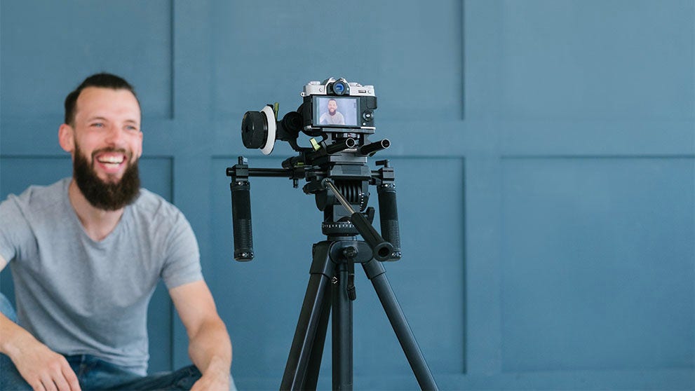 man smiling at camera