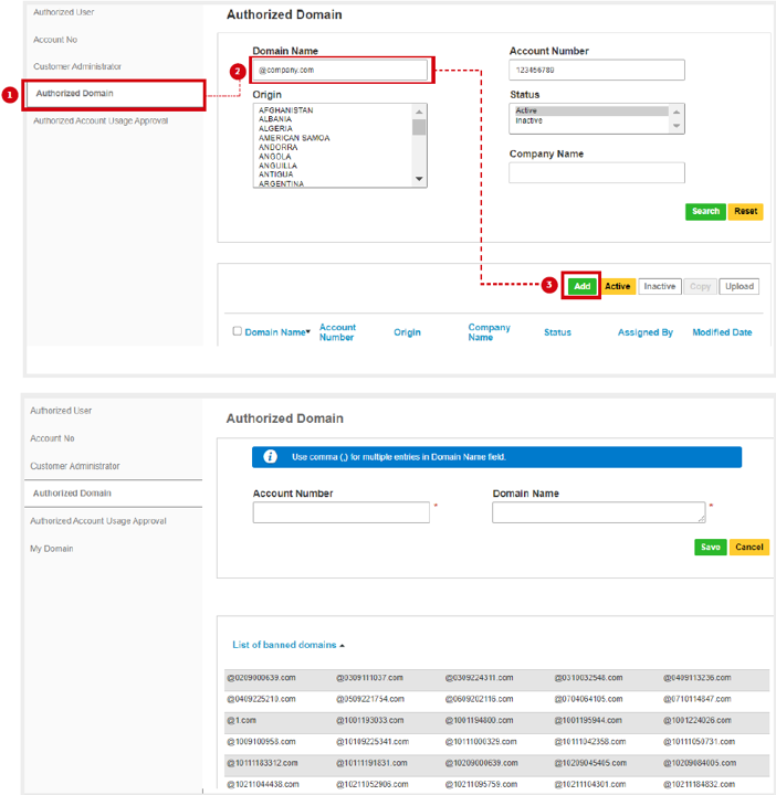 Note* You can add multiple emails domains in the Authorised Domain list.