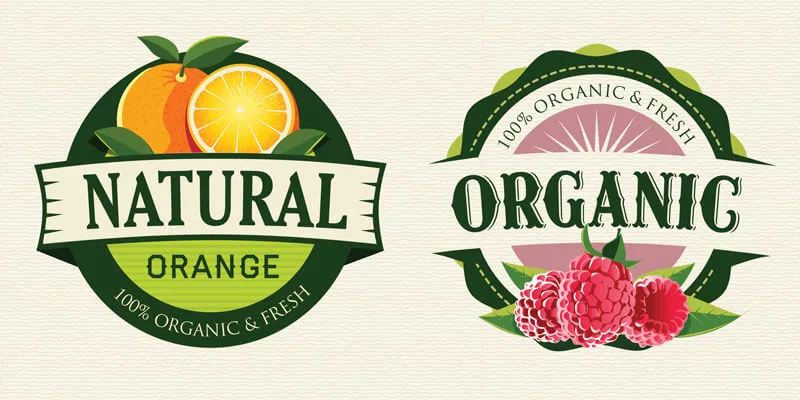 organic and natural labels