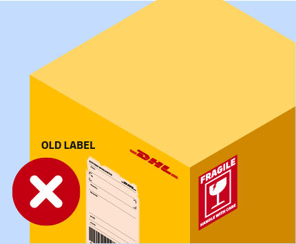 DHL yellow box