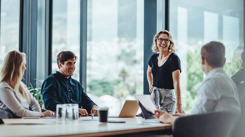 people in a conference room