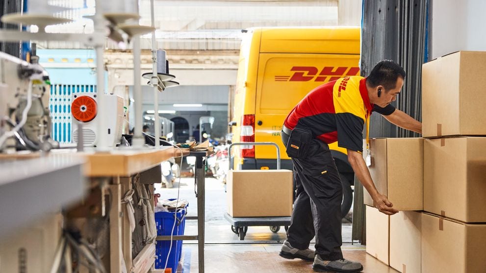 shipping semiconductors internationally with dhl express