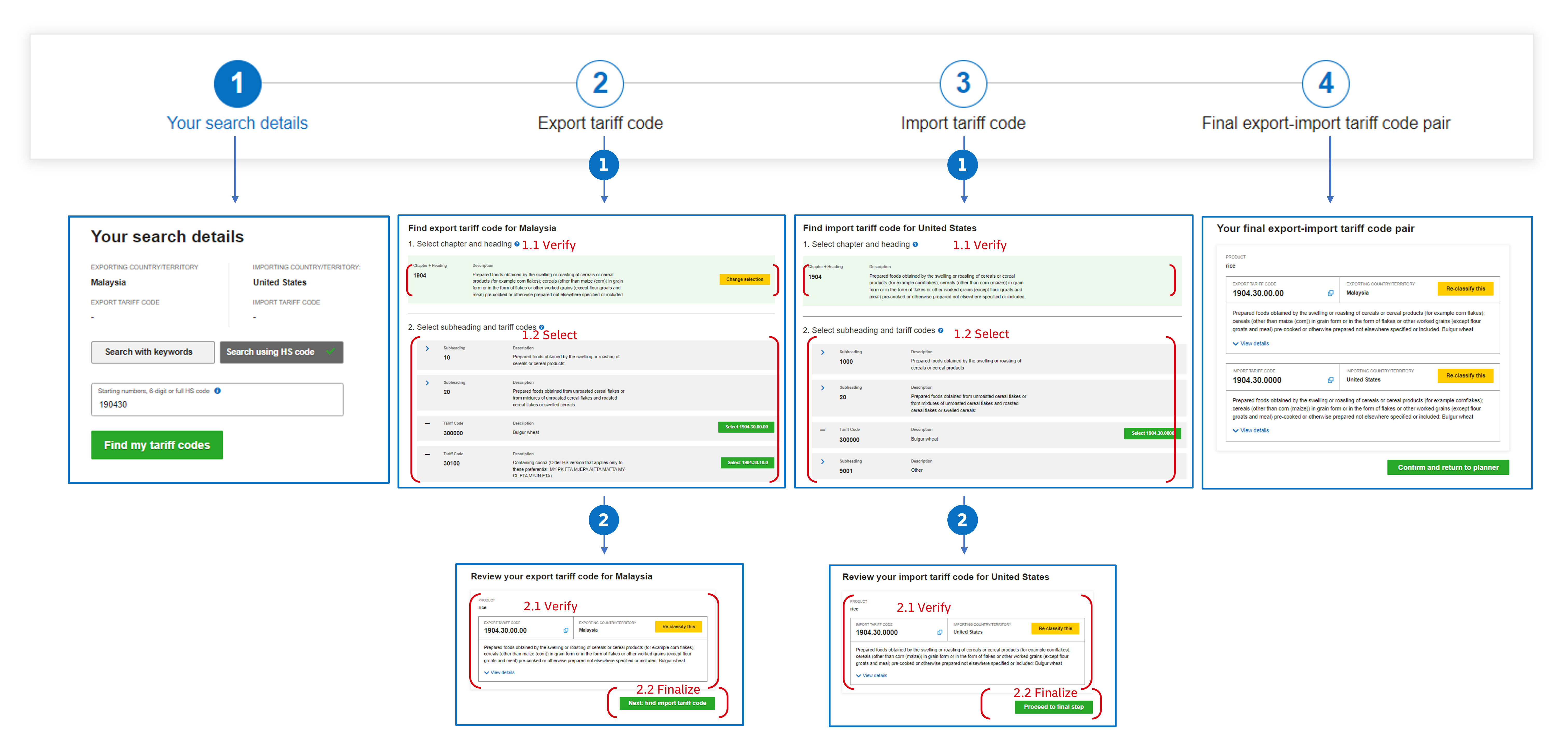 Search by HS Code Step By Step Guide