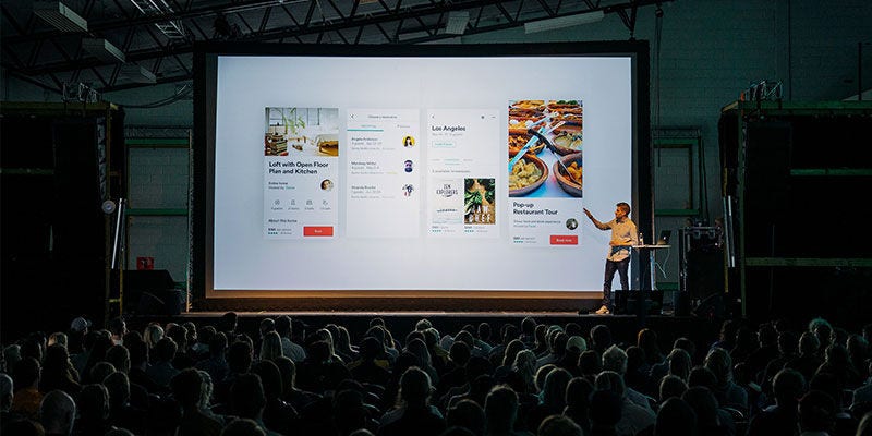 man giving a presentation