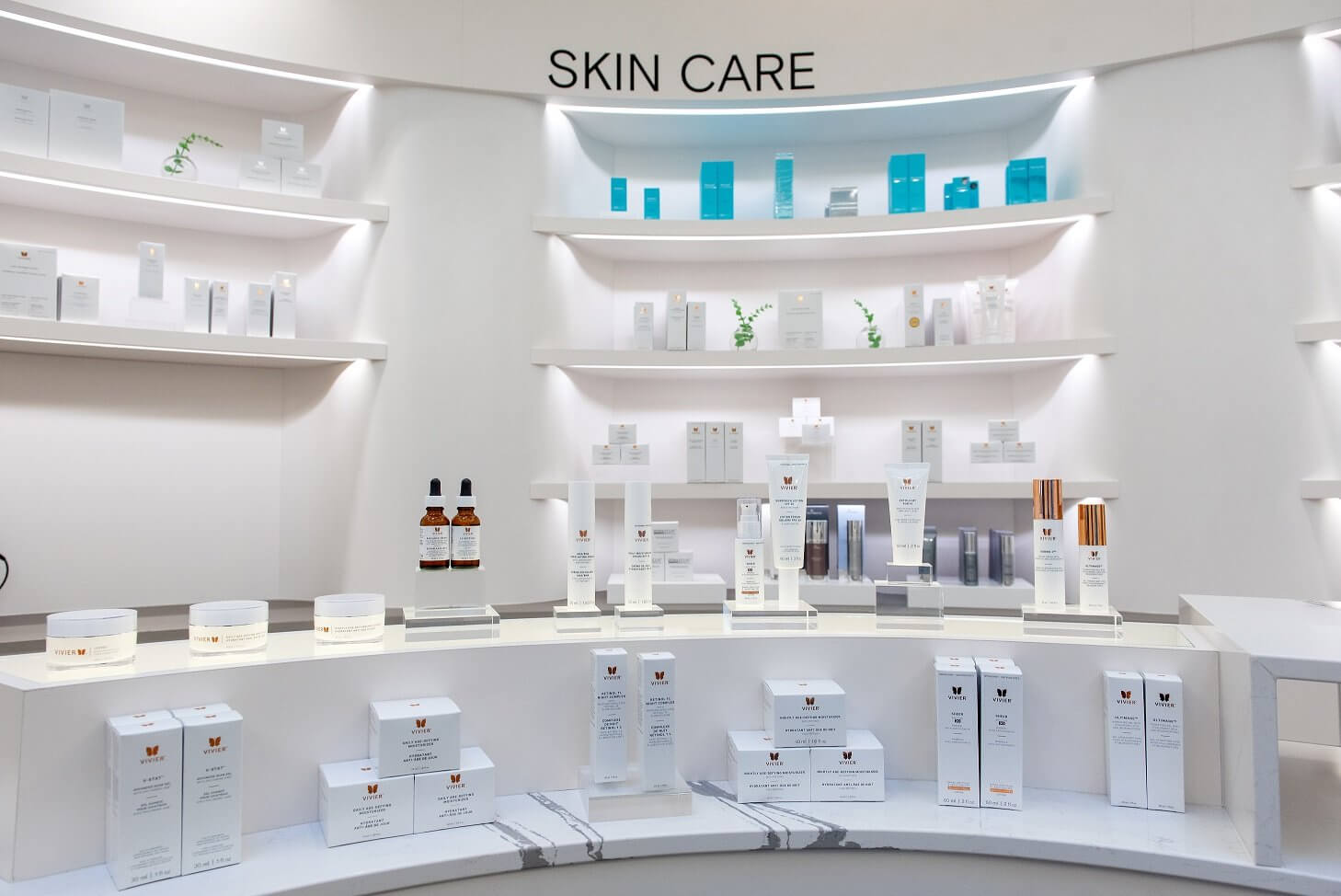 Skin care mechandising display