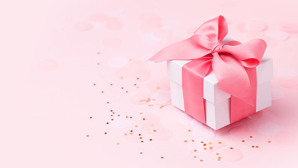 pink gift box