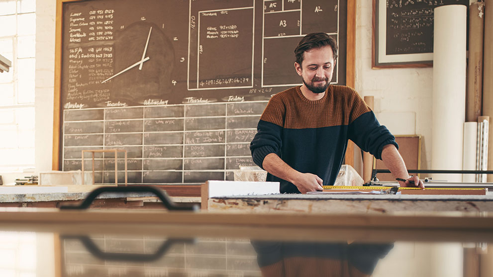 man in a workshop