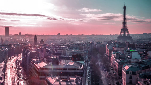 Aerial view of Paris