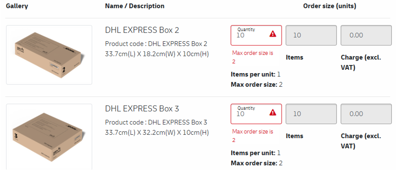 step 4 order quantity and limits