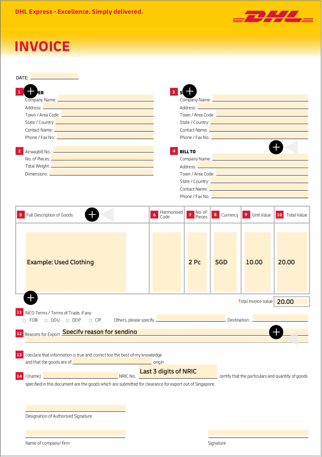 Shipment Preparation Online AWB Generation DHL Express SG